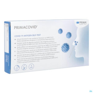 Packshot Primacovid Covid-19 Nasal Self-test 1