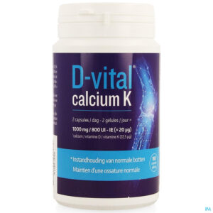 Packshot D-vital Calcium K Caps 180