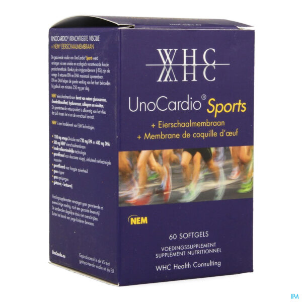 Packshot Unocardio Sports Softgels 60