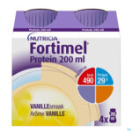 Packshot Fortimel Protein 200ml Vanille 4x200ml