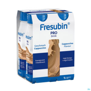 Packshot Fresubin Pro Drink Cappuccino Fl 4x200ml