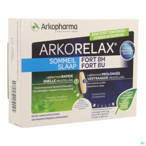 Packshot Arkorelax Slaap Forte 8u Comp 30 (programma 15d)