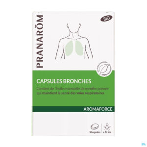 Packshot Aromaforce Bio Bronchien Caps 30