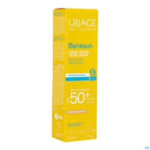 Packshot Uriage Bariesun Creme Teintee Ip50+ Clair 50ml