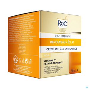 Packshot Roc Multi Correx.revive+glow A/age Cr Rich Pot50ml