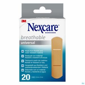 Packshot Nexcare 3m Breath.univ.19x72mm Strips 20 N0320ns-0