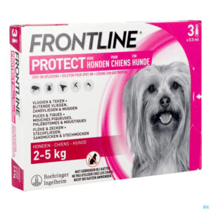 Packshot Frontline Protect Spot On Opl Hond 2-5kg Pipet 3