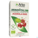 Packshot Arkovital Acerola 1000 Bio Kauwtabl 30