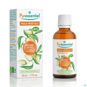 Productshot Puressentiel Plantaardige Olie Bio Z. Amandel 50ml