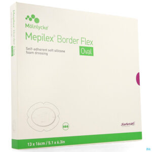 Packshot Mepilex Border Flex Oval Verb 13x16cm 5 583300