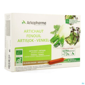 Packshot Arkofluide Artisjok Venkel Bio Amp 20