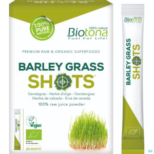 Packshot Biotona Barley Grass Shots Sticks 20x2,2g