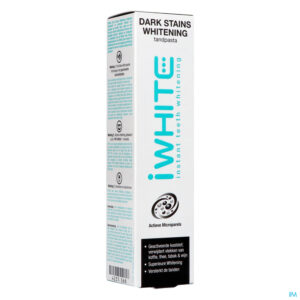 Packshot Iwhite Dark Stains Whitening Tandpasta Tube 75ml