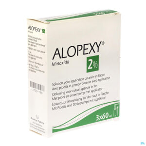 Packshot Alopexy 2 % Liquid Fl Plast Pipet 3x60ml