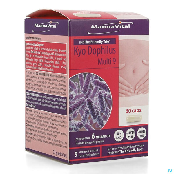 Packshot Mannavital Kyodophilus Multi 9 Caps 60