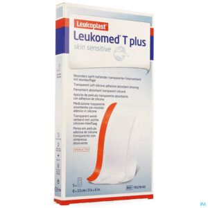 Packshot Leukomed T Plus Skin Sens. 8cmx10cm 5 7617801
