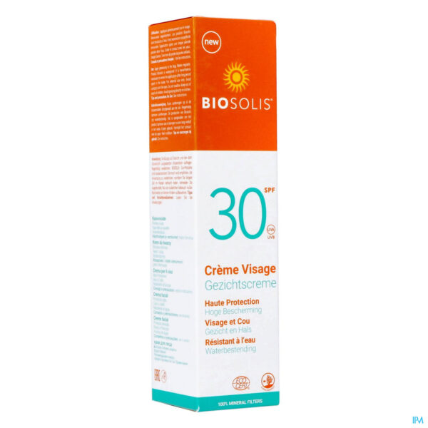 Packshot Biosolis Creme Visage Ip30 50ml