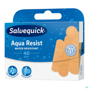 Packshot Salvequick Aqua Resist Pleisters 40