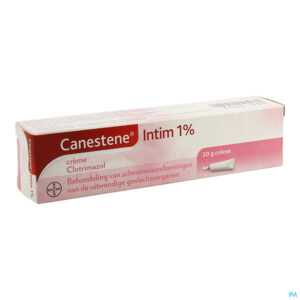 Packshot Canestene Intim 1% Creme Tube 20g Verv.3143427