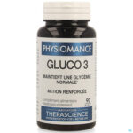 Packshot Gluco 3 Comp 90 Physiomance Phy318b