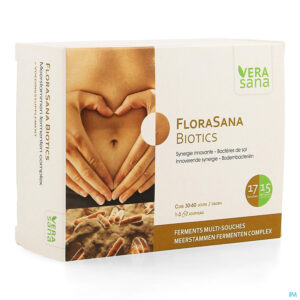 Packshot Florasana Biotics Caps 60 Vera Sana