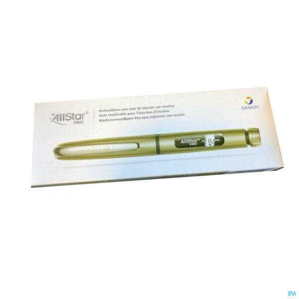 Packshot Allstar Pro Injectie Pen Herbruik.insuline Zilver1