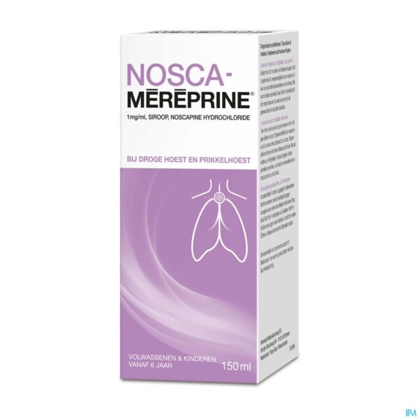 Packshot Nosca Mereprine 1mg/ml Siroop 150ml Packshot Nosca Mereprine 1mg/ml Siroop 150ml