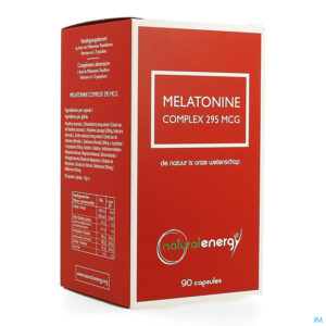 Packshot Melatonine Complex 295mcg V-caps 90 Natural Energy
