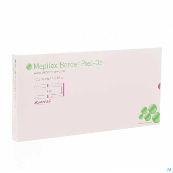 Packshot Mepilex Border Post-op Verb 10x30cm 5 496605