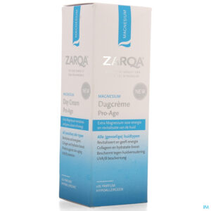 Packshot Zarqa Magnesium Dagcreme Pro-age 50ml