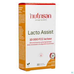 Packshot Lacto Assist Tabl 30 Nutrisan