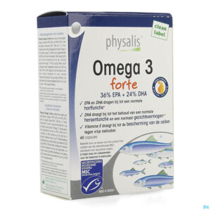 Packshot Physalis Omega 3 Forte Softcaps 60