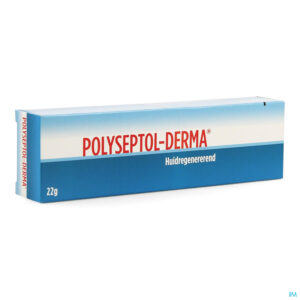 Packshot Polyseptol Derma Zalf Tube 22g Verv.0070177