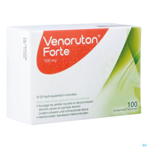 Packshot Venoruton Forte 500 Orifarm Tabl 100x500mg Pip