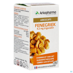 Packshot Arkocaps Fenugriek Comp 40