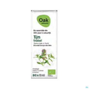 Packshot Oak Ess Olie Tijm Linalool 10ml Bio