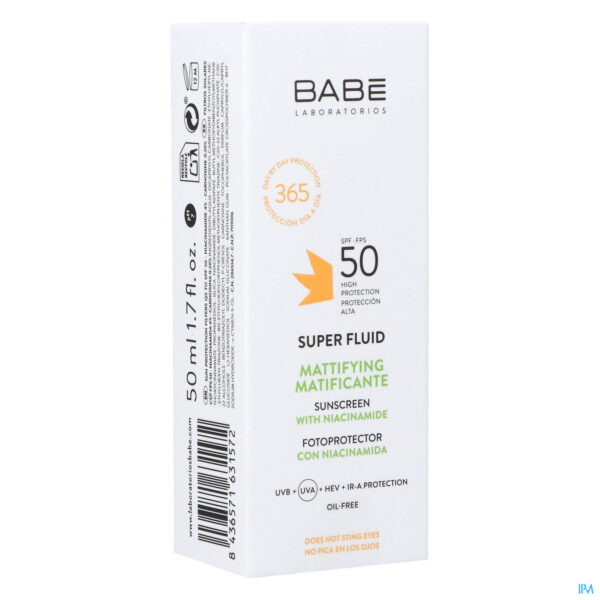 Packshot BabÉ Sun Oil Free Superfluid Sunscreen Ip50 50ml