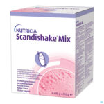 Packshot Scandishake Mix Aardbei Zakje 6x85g