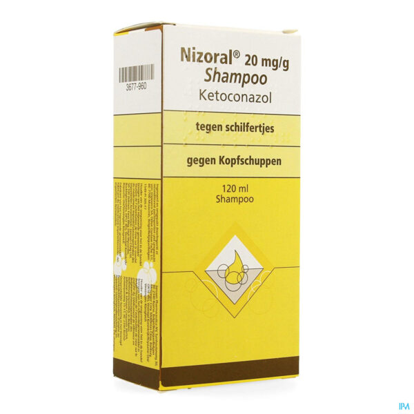 Packshot Nizoral Impexeco 20mg/g Shampoo 120ml Pip