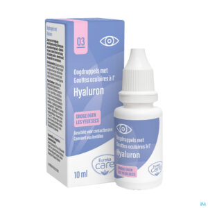 Productshot Eureka Care Oogdruppels Droge Ogen Hyaluron 10ml
