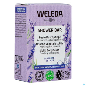 Packshot Weleda Shower Bar Lavendel + Vetiver 75g
