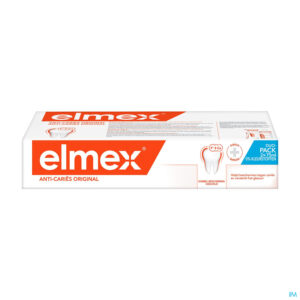 Packshot Elmex A/caries Tandpasta 2x75ml