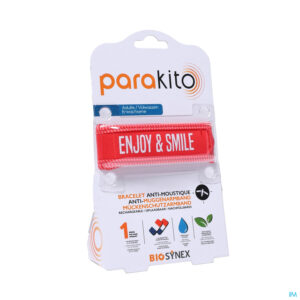 Packshot Para'kito Armband Volwassen Good Vibes Rood 1