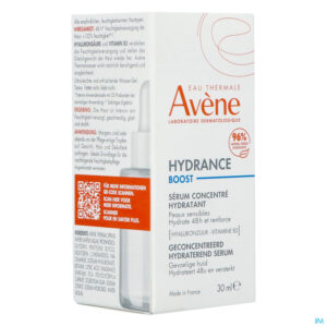 Packshot Avene Hydrance Boost Geconc. Hydrat. Serum 30ml