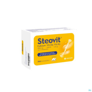 Packshot Steovit Calcium/vitd3/vit K2 1000mg/880iu Comp2x28