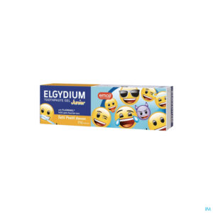 Packshot Elgydium Tandpasta Junior Emoji Tutti Frutti 50ml
