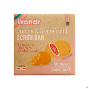 Packshot Scrub Bar Orange&grapefruit Shea Butter 102g