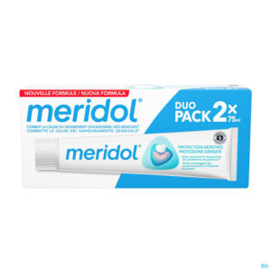 Packshot Meridol Tandvleesbescherming Tandpasta 2x75ml