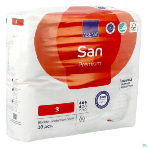 Packshot Abena San Premium 3 Anatomische Luier 28