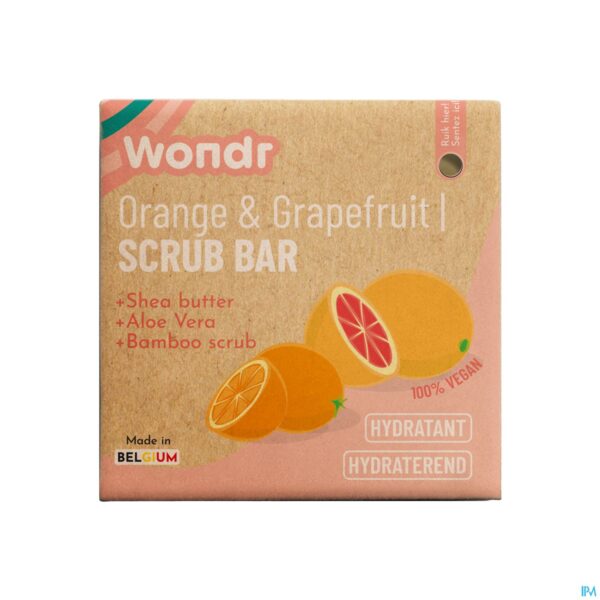 Packshot Scrub Bar Orange&grapefruit Shea Butter 102g